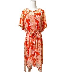 Luxology 2 PC Hanky Hem MIDI Dress SZ XL NWT